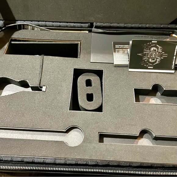 Porsche Design Black Textured Luggage - Picture 8 of 11